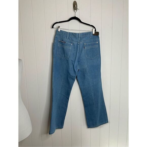 Vintage Levis Mens 36x30 Movin On Comfort Denim Jeans Light Wash Blue Tag - Picture 6 of 11